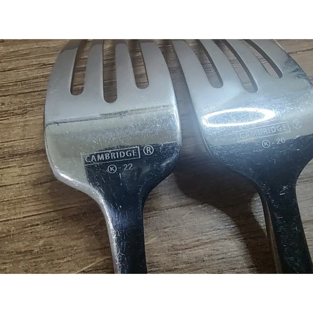 Cambridge INSPIRE Hammered Stainless Flatware Lot Of 2 Salad Forks